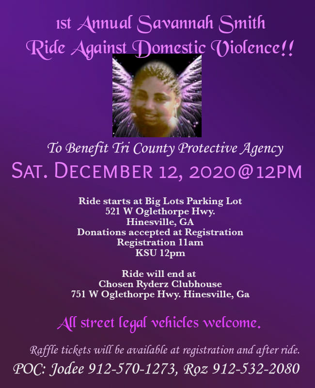 Ride against domestic violence