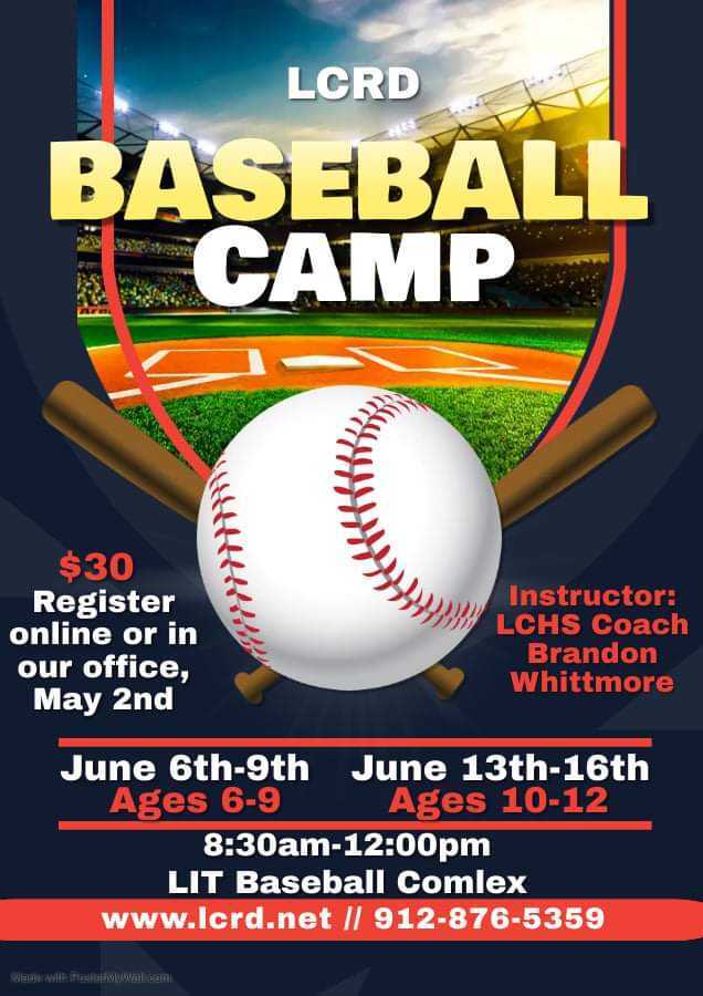 Liberty County Recreation Department Baseball Camp