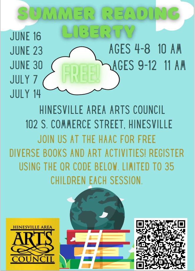 Hinesville Area Arts Council Summer Reading program