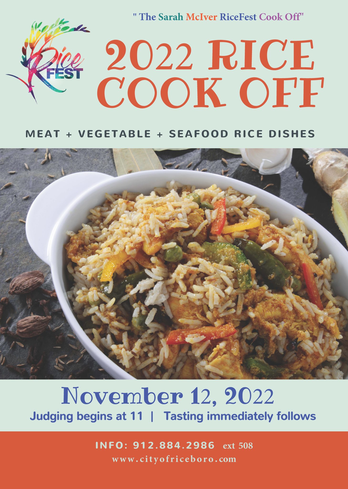 Flyer for Rice Cook Off