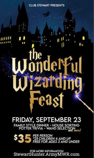 Flyer for the Wonderful Wizarding Feast