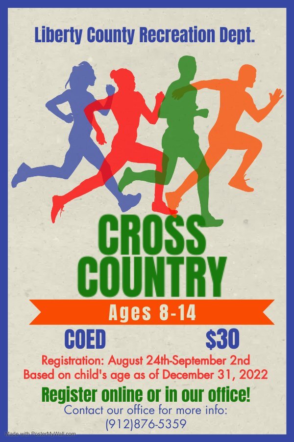 Flyer for Coed Cross Country Team
