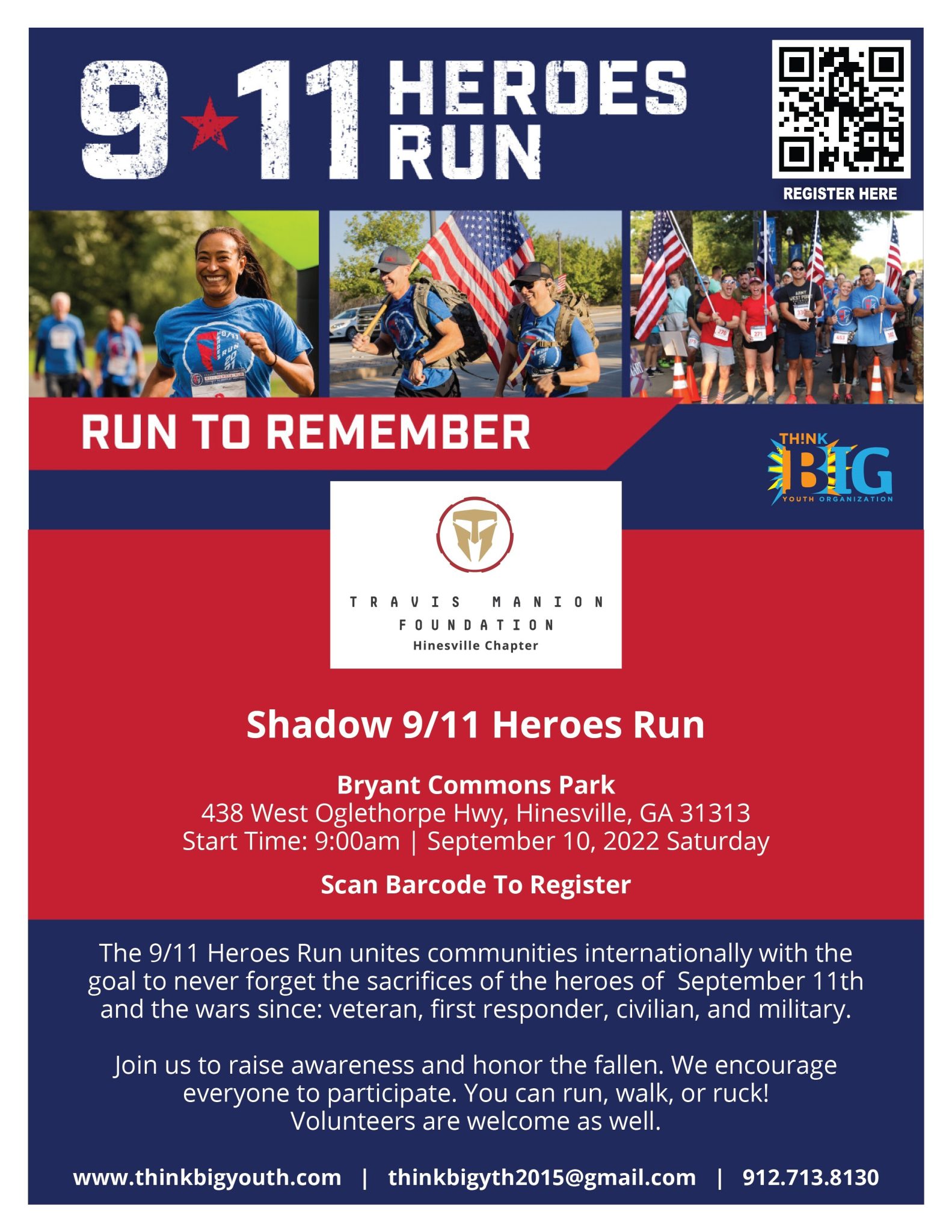 Flyer for 9/11 Heroes Run