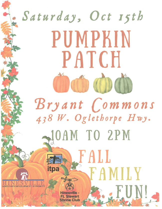 Flyer for Pumpkin Patch