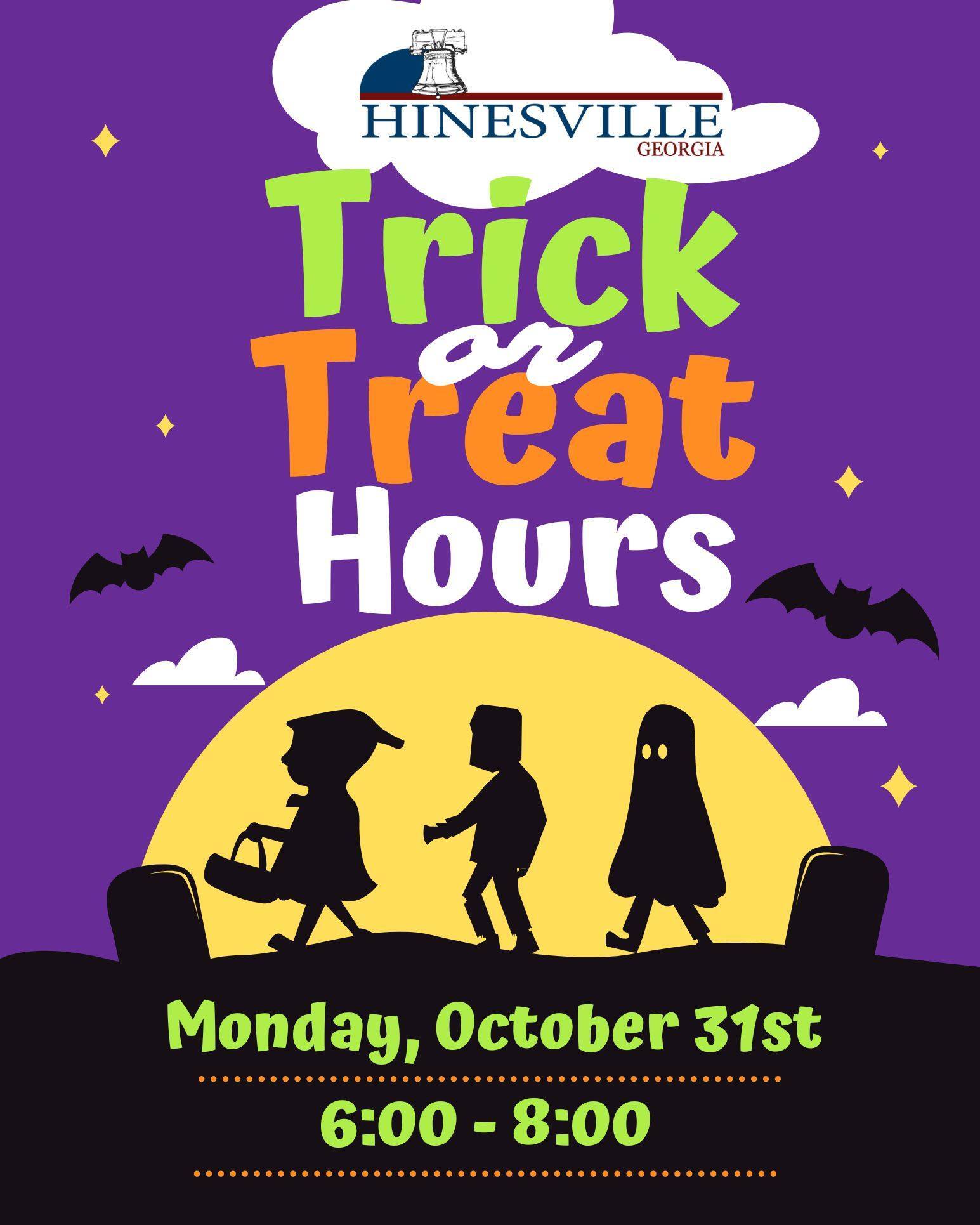 Trick or Treat hours