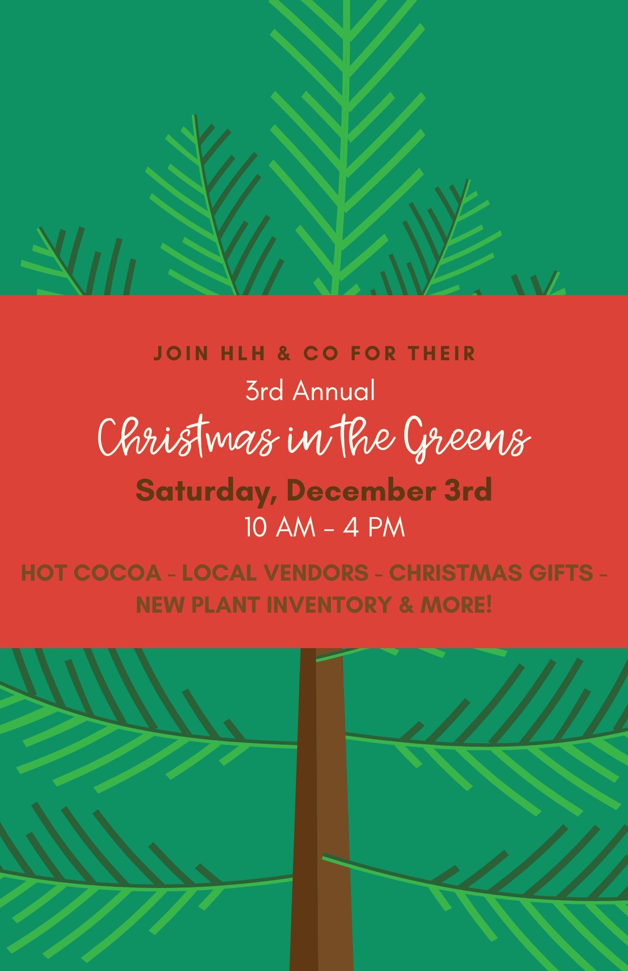 Christmas in the Greens flyer