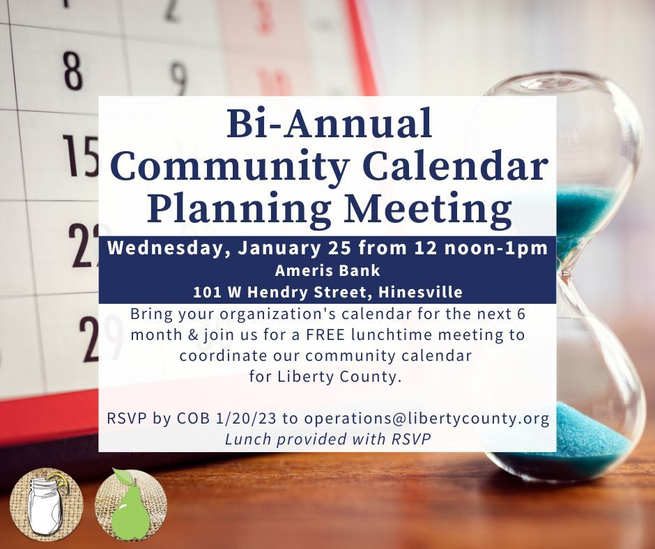 Community Calendar Planning
