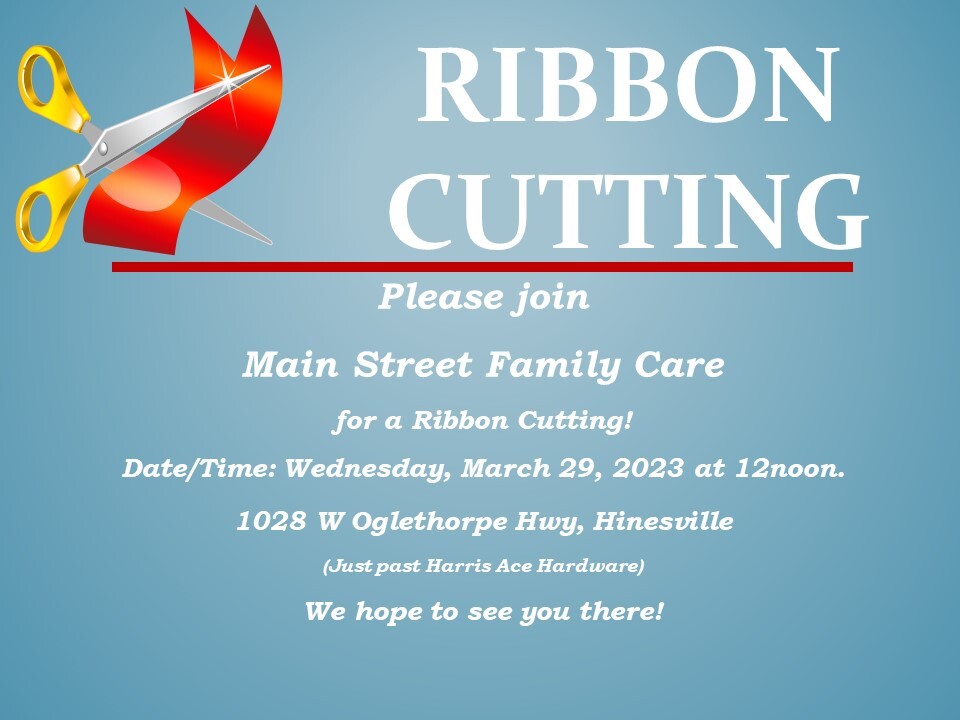 Ribbon Cutting Flyer