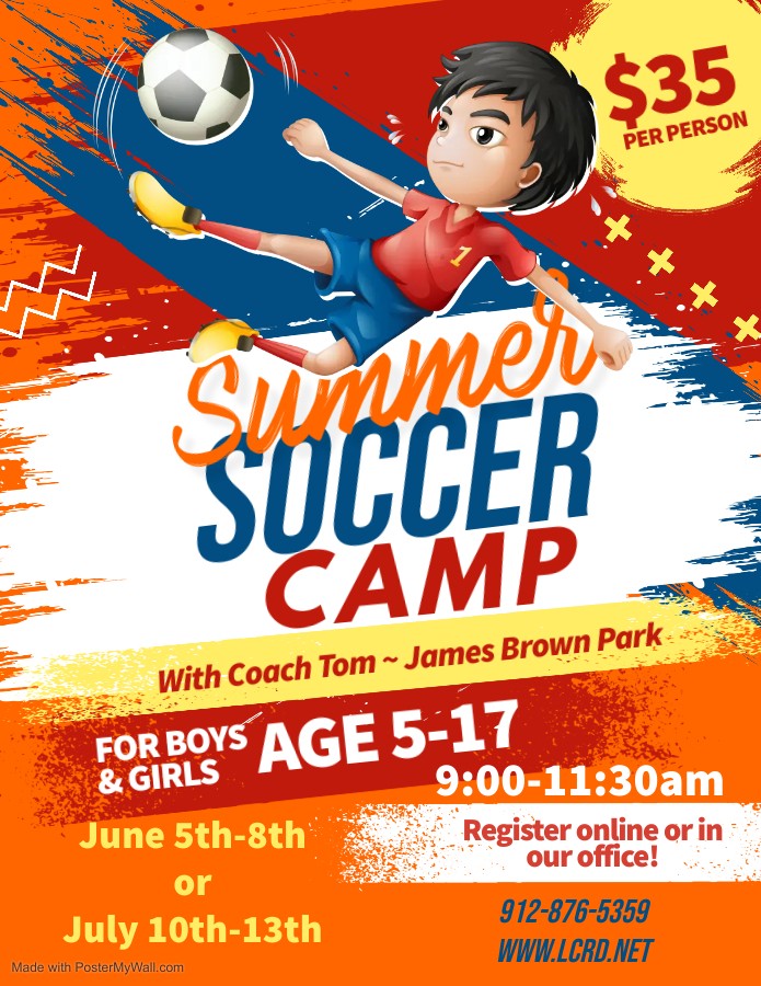 Summer Soccer Camp flyer