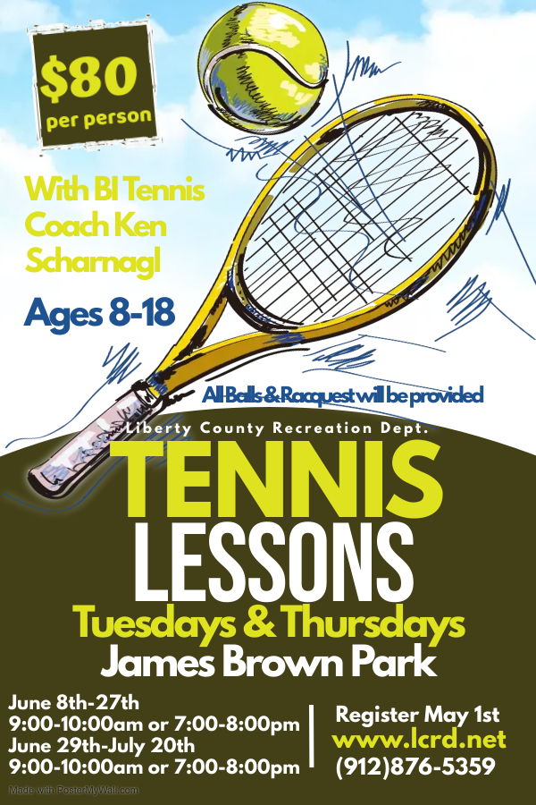 Tennis Lessons flyer