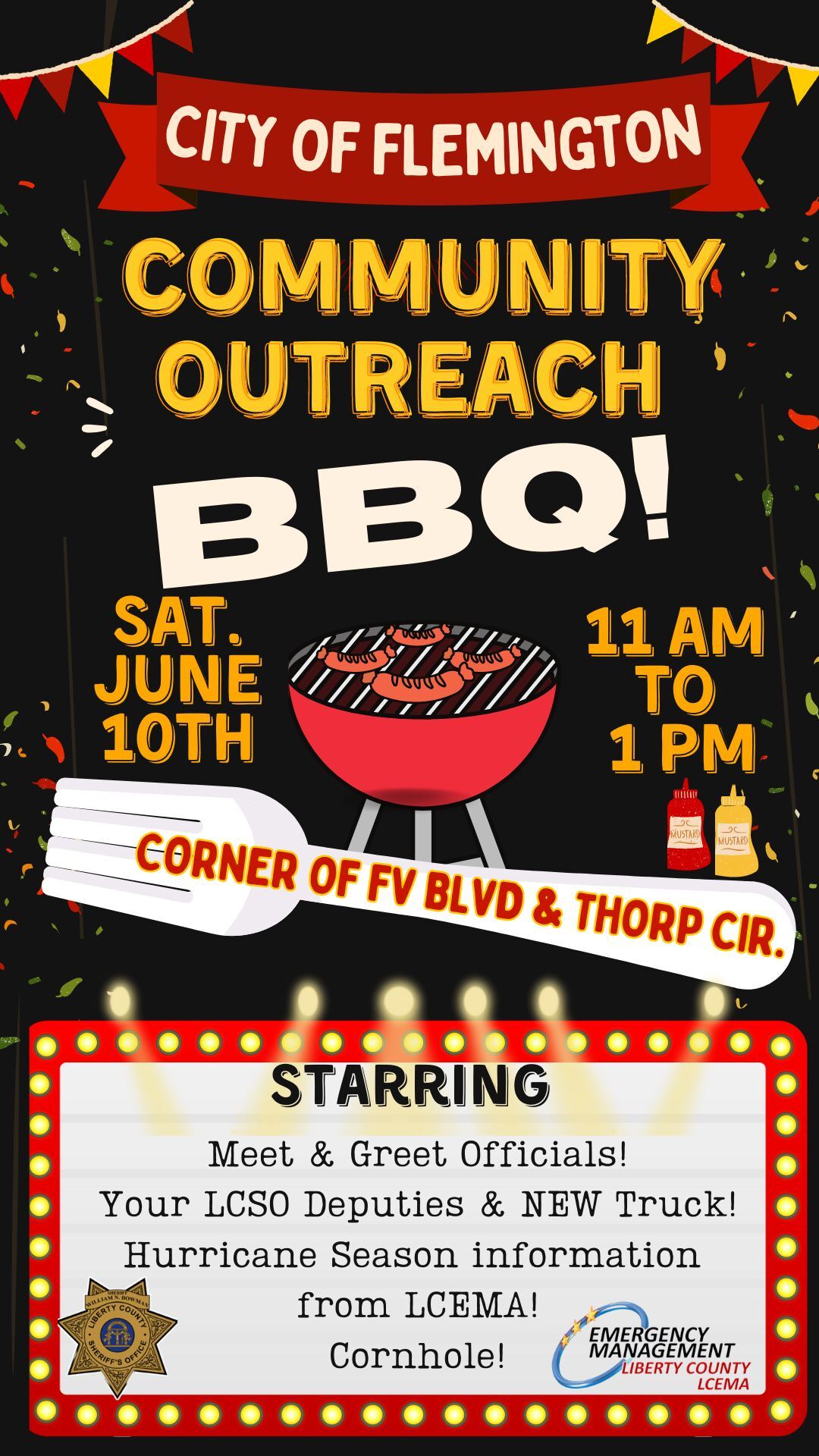 Community Outreach BBQ flyer