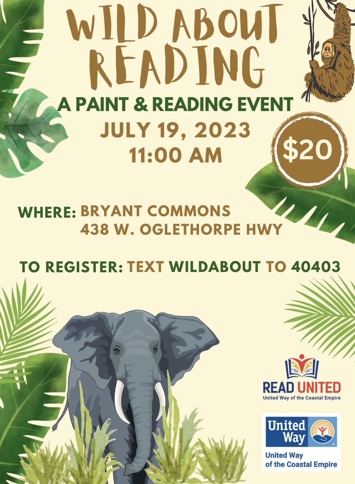 Wild About Reading flyer
