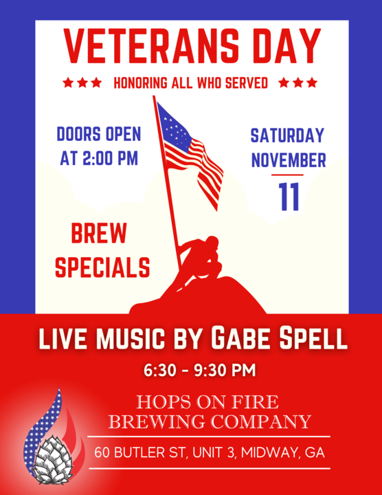 Veterans Day Live Music - Gabe Spell