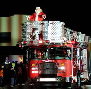 Illuminated Christmas Parade Santa